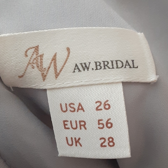 AW Bridal Light Silver bridesmaids Dress - Picture 7 of 8